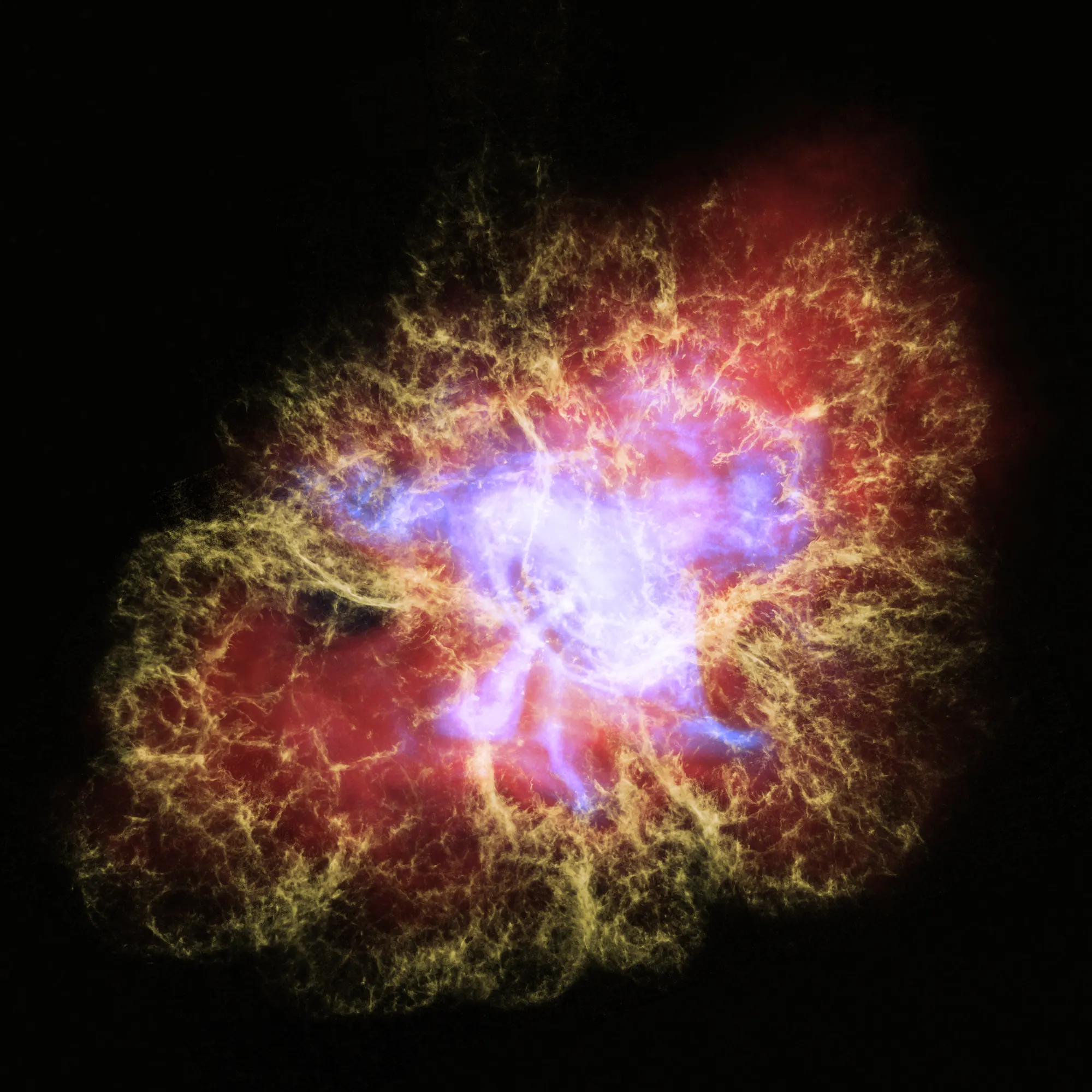 Imagen multiespectral de la nebulosa del Cangrejo. ( STScI )